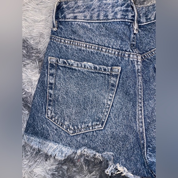 PacSun high rise festival denim shirt shorts - Picture 5 of 7